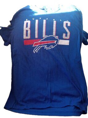 NFL Team Apparel Buffalo Bills Men's T-Shirt Size Large - Blue / Red / White